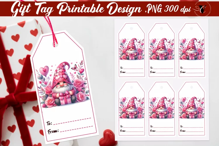 Valentines Tags | Valentines Gnome