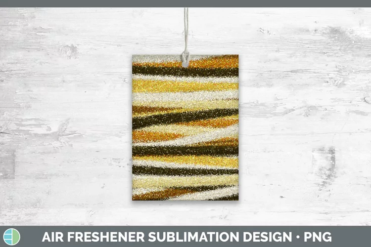Valentine Gold Glitter Air Freshener Sublimation Car Freshen