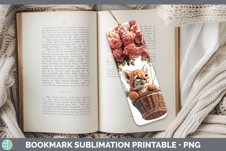 GorgeousValentine Hot Air Balloon Bookmark design.