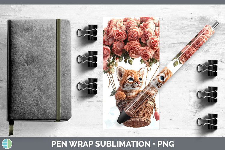 GorgeousValentine Hot Air Balloon Pen Wrap design.