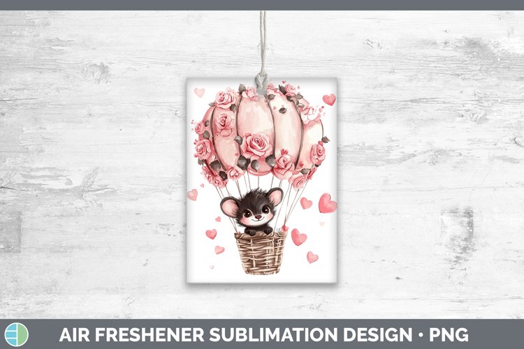 Valentine Hot Air Balloon Tasmanian Devil Air Freshener Subl