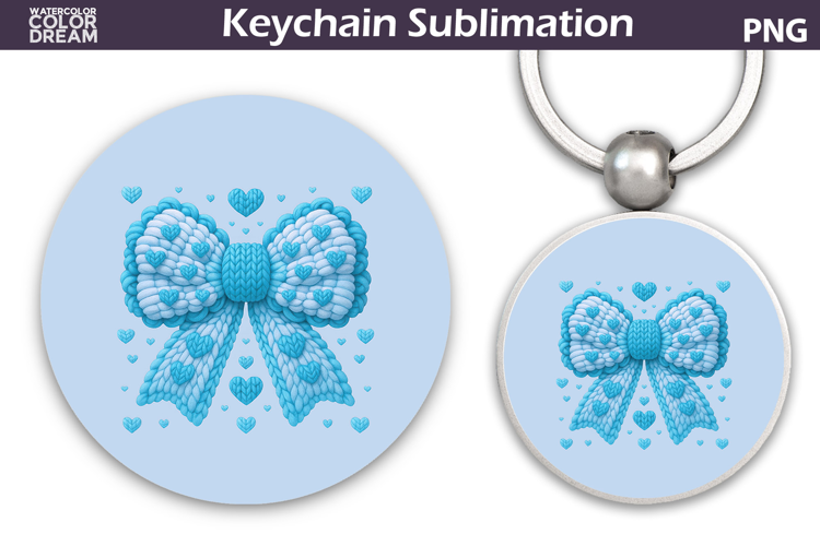 Valentine Heart Round Keychain | Valentine Key Ring