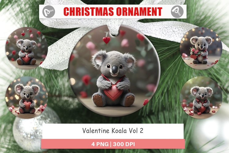 Christmas Ornaments Valentine Koala