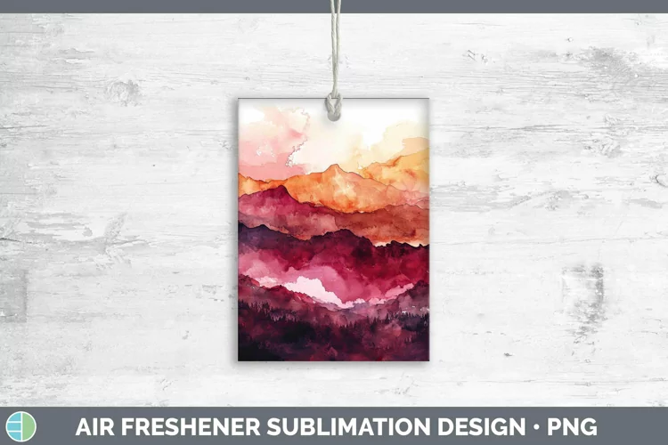 Valentine Landscape Air Freshener Sublimation Car Freshener