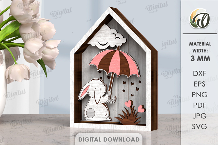 Valentines Day Layered Mini SIgn Laser Cut. Stand Decor SVG