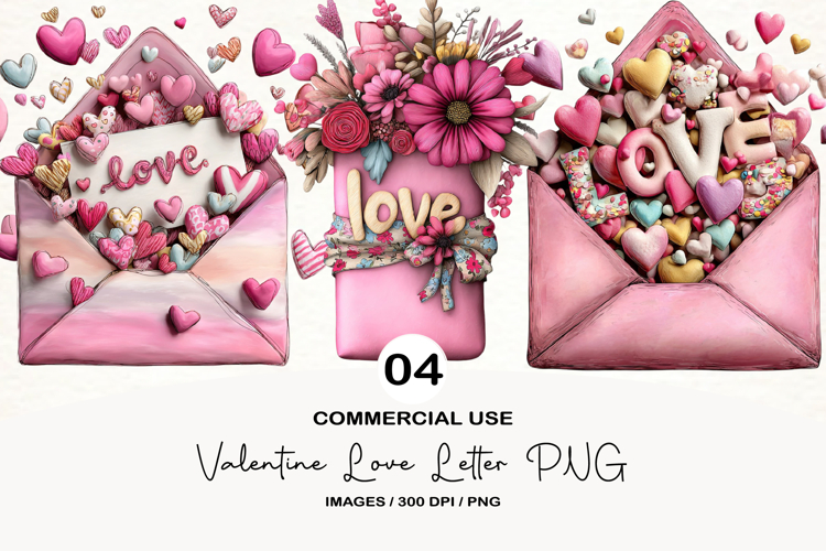 Valentine Love Letter PNG