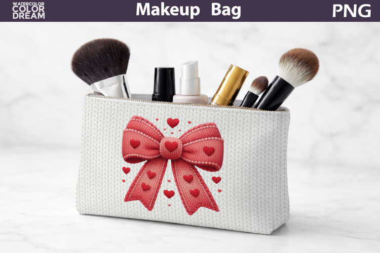 Makeup Bag Sublimation | Bow Sublimation