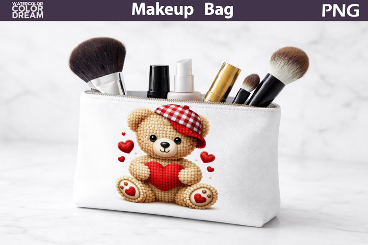 Makeup Bag Sublimation | Valentine Sublimation