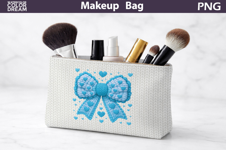 Makeup Bag Sublimation | Bow Sublimation