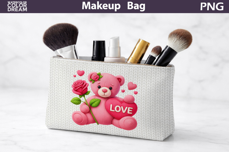 Makeup Bag Sublimation | Valentines Day Sublimation