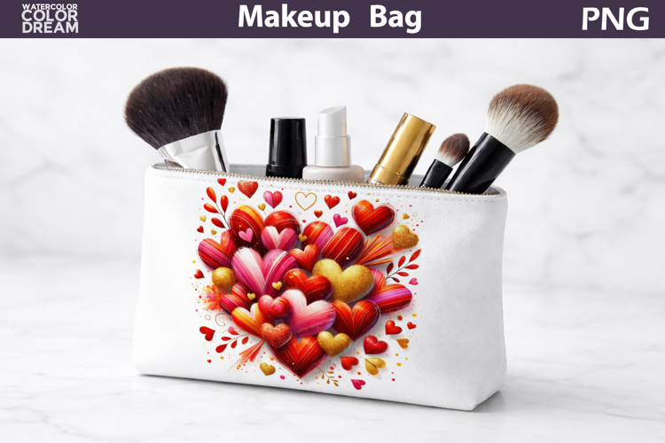 Makeup Bag Sublimation | Valentine Sublimation