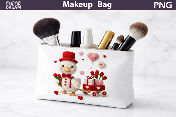 Makeup Bag Sublimation | Valentine Silly Goose Sublimation