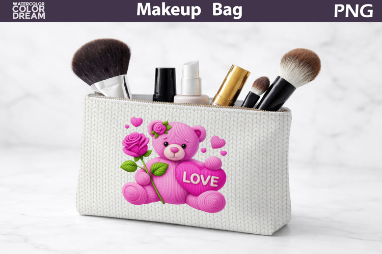 Makeup Bag Sublimation | Valentines Day Sublimation