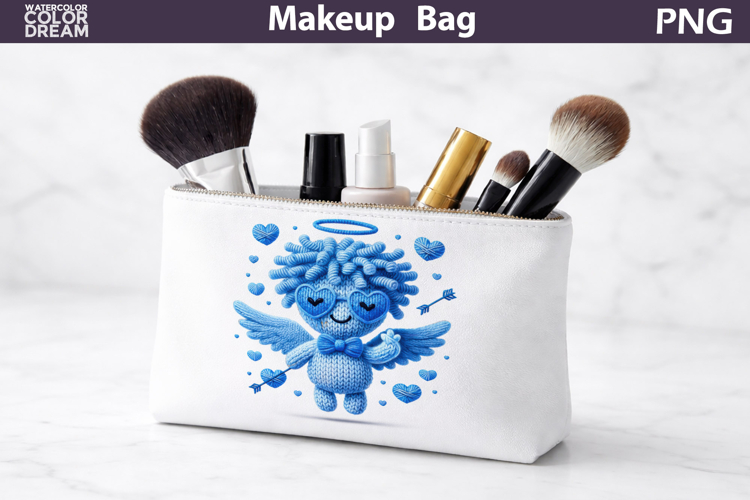 Makeup Bag Sublimation | Valentine Cupid Sublimation
