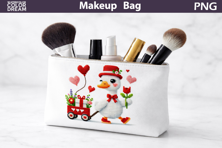Makeup Bag Sublimation | Goose Heart Sublimation