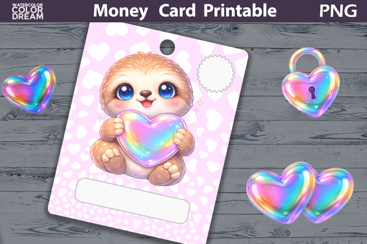 Birthday Money Card | Valentine Money Card Holder PNG