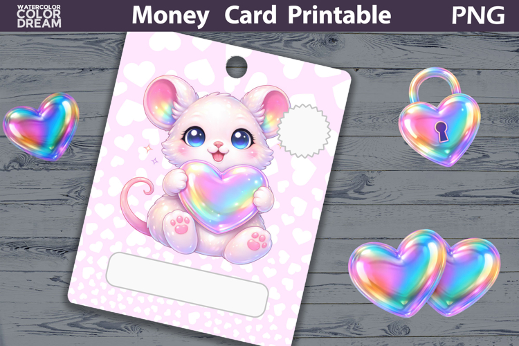 Birthday Money Card | Valentine Money Card Holder PNG