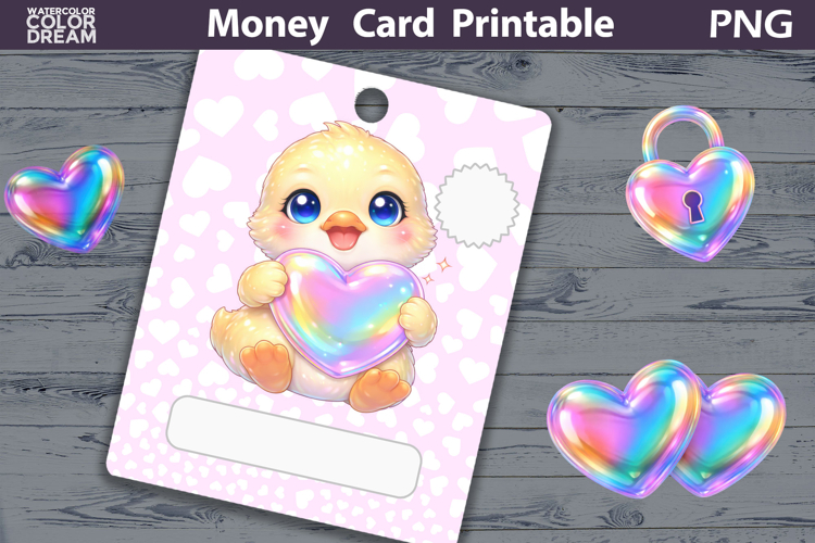 Birthday Money Card | Valentine Money Card Holder PNG