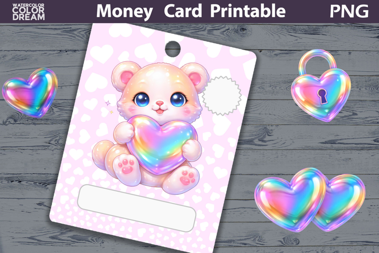 Birthday Money Card | Valentine Money Card Holder PNG