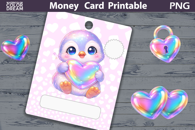 Birthday Money Card | Valentine Money Card Holder PNG