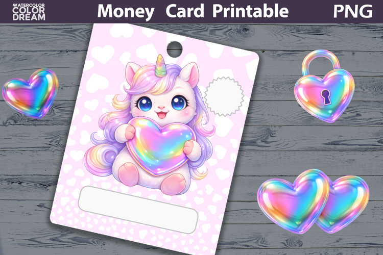 Birthday Money Card | Valentine Money Card Holder PNG