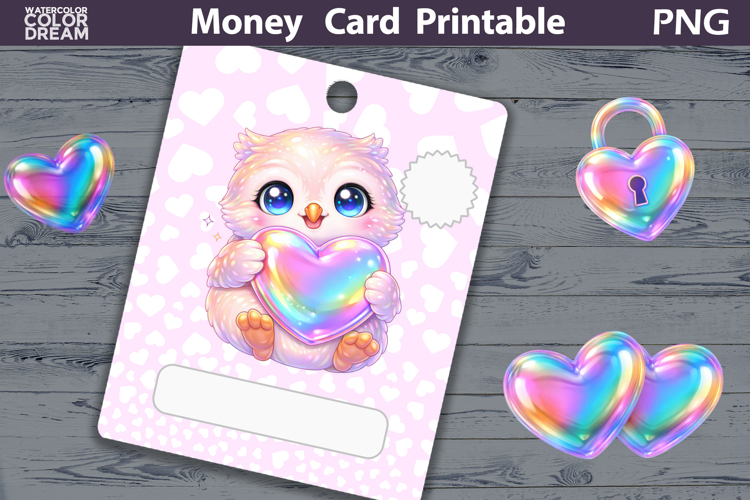 Birthday Money Card | Valentine Money Card Holder PNG