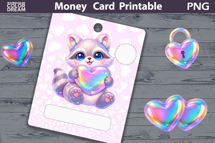 Birthday Money Card | Valentine Money Card Holder PNG
