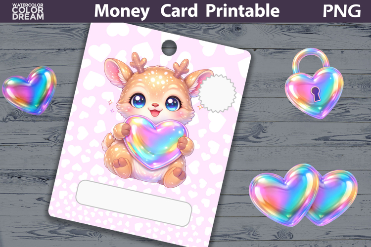 Birthday Money Card | Valentine Money Card Holder PNG