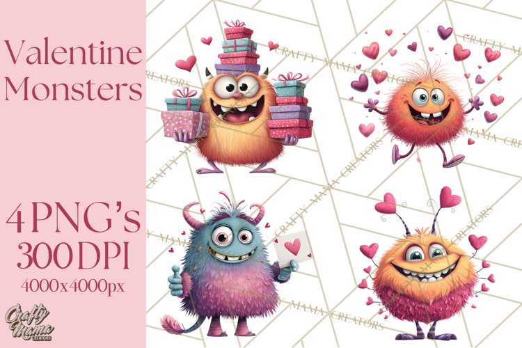 Cute Monster Clipart Image 11