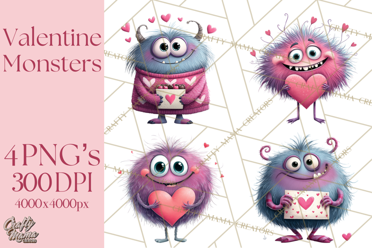 Cute Monster Clipart Image 24