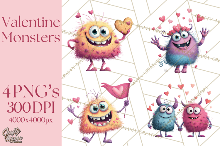 Cute Monster Clipart Image 12