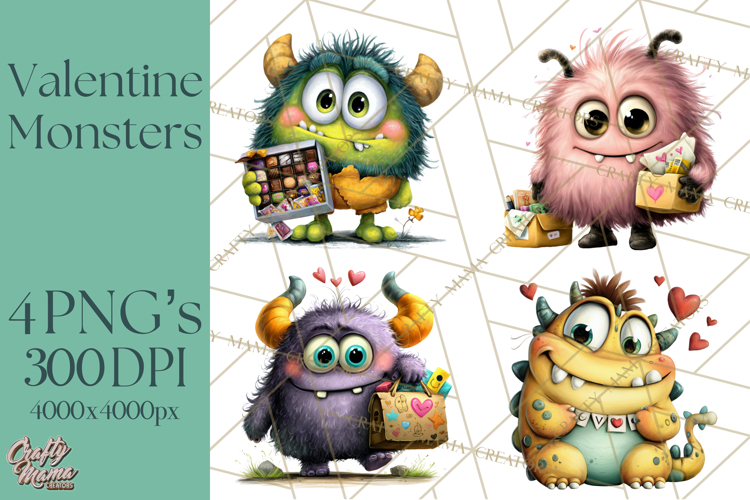 Cute Monster Clipart Image 11
