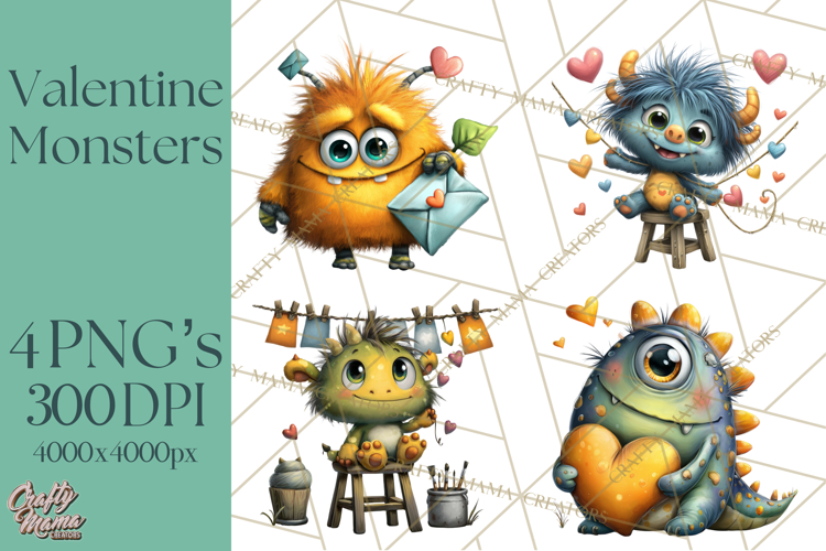 Cute Monster Clipart Image 7