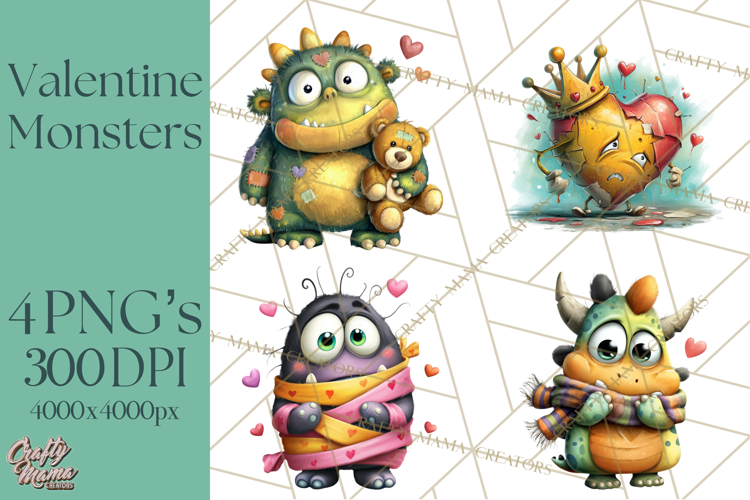 Cute Monster Clipart Image 9
