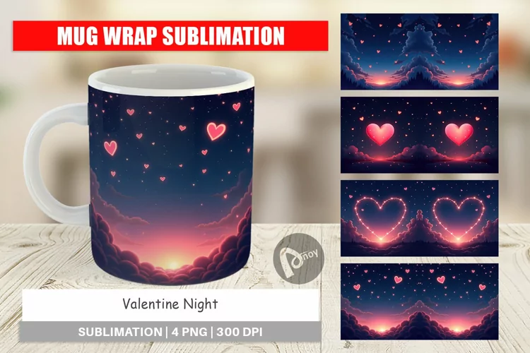 Mug Wrap Valentine Night