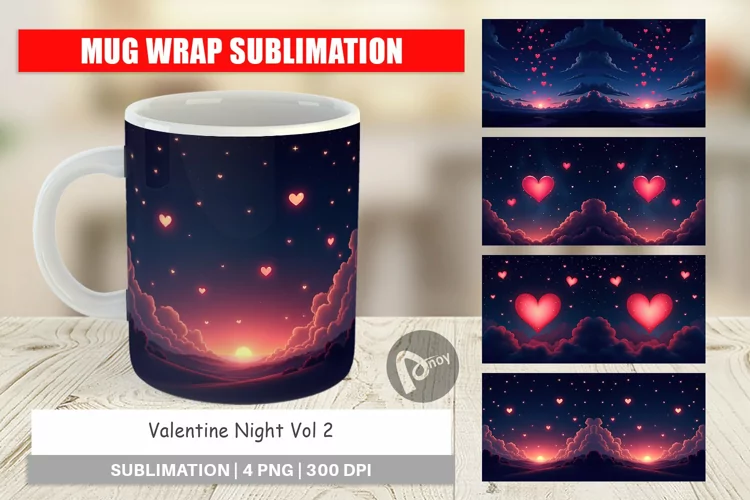 Mug Wrap Valentine Night