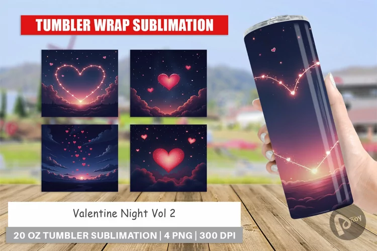 Tumbler Valentine Night