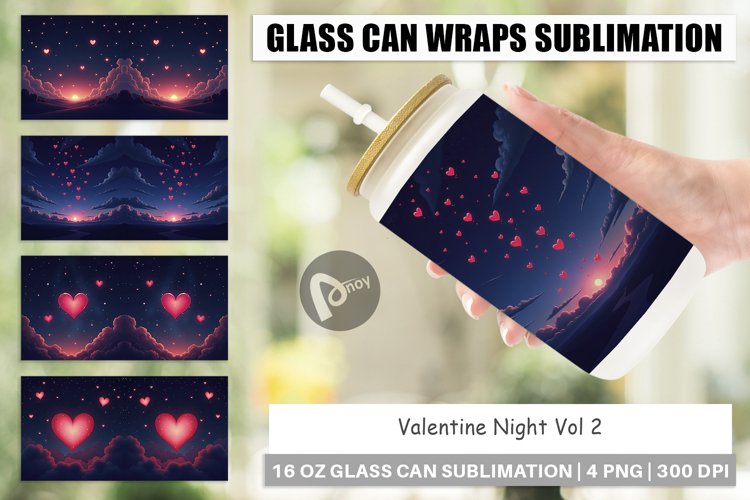 Glass Can Valentine Night example image 1