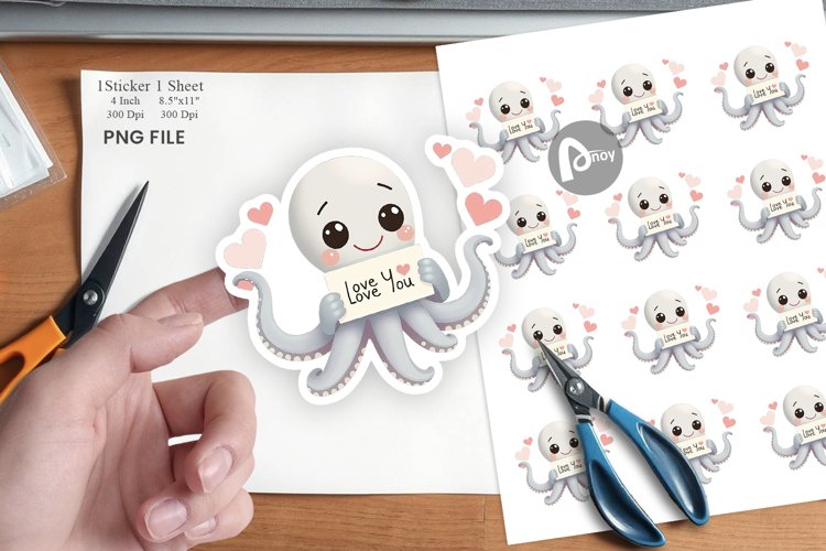 Octopus Cartoon Image 2