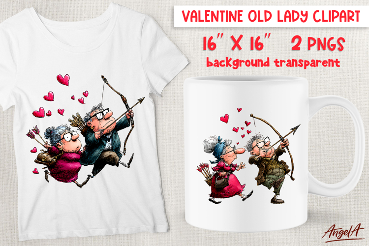 Single Valentine clipart elderly people Couple Grandparents