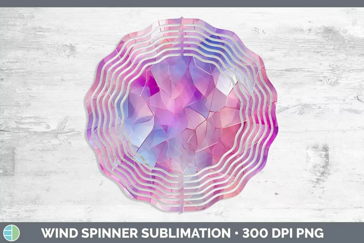 Valentine Opalescent Wind Spinner Sublimation Spinner Design