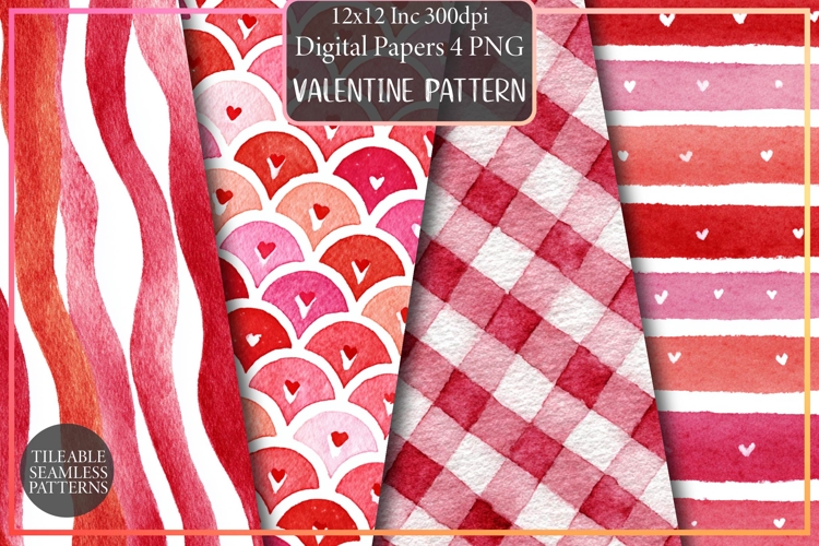 Valentine Pattern Hand Drawn Heart Paper