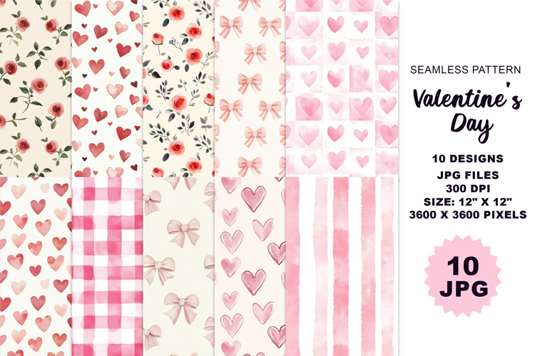 Pink Heart Background Image 11