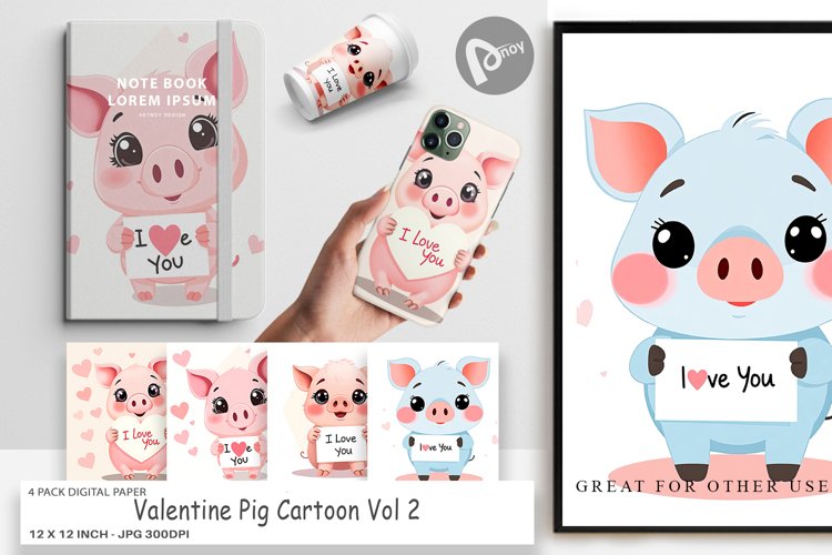 Valentine Scrapbook Paper Image 16