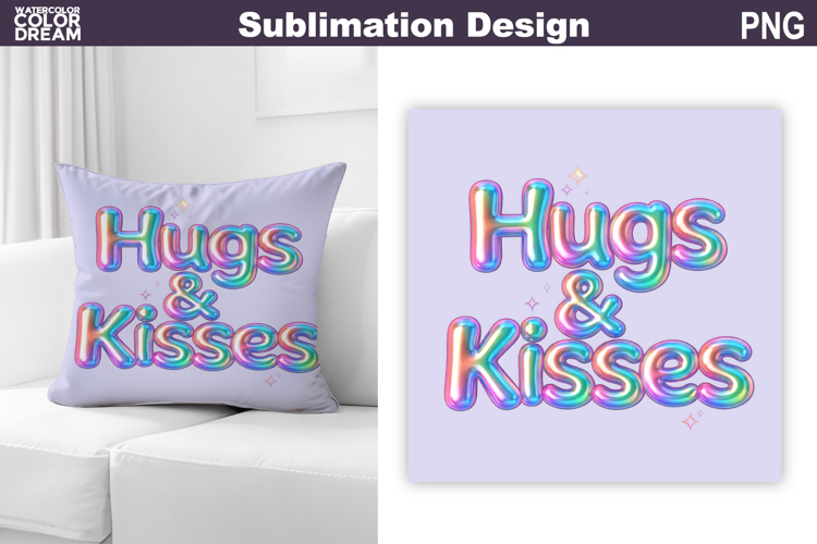 Valentine Pillow Design | Iridescent Valentine Quote