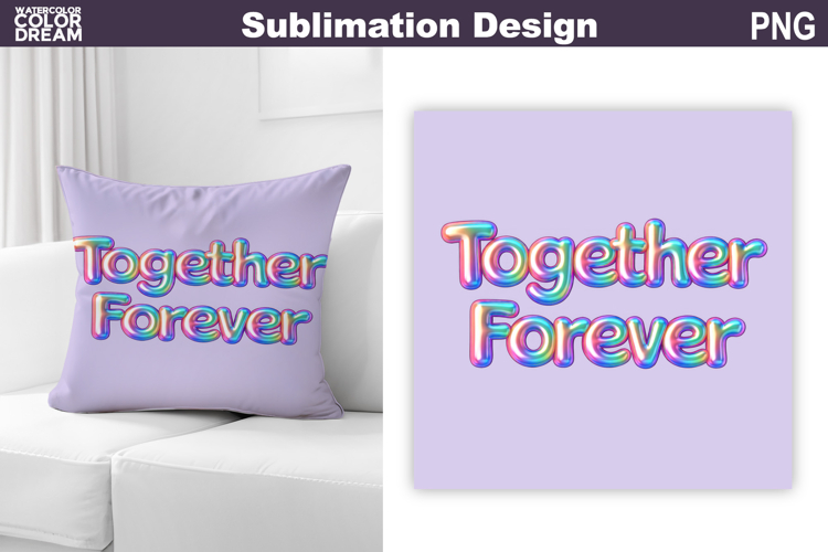 Valentine Pillow Design | Iridescent Valentine Quote