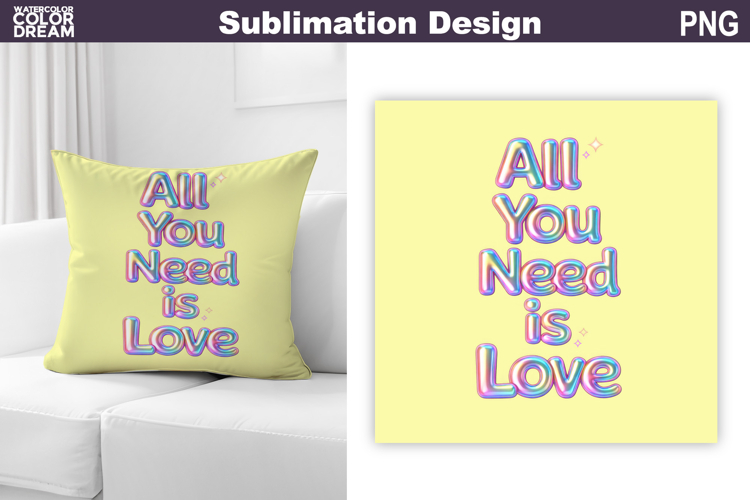 Valentine Pillow Design | Iridescent Valentine Quote