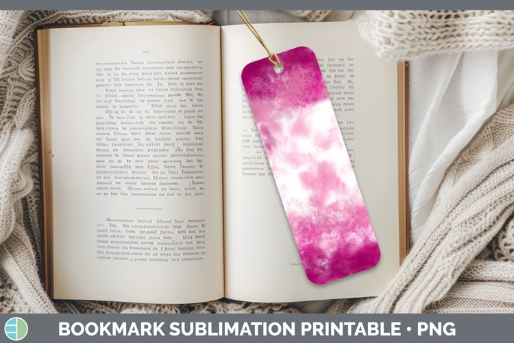 Valentine Pink Bookmark Sublimation Printable Designs