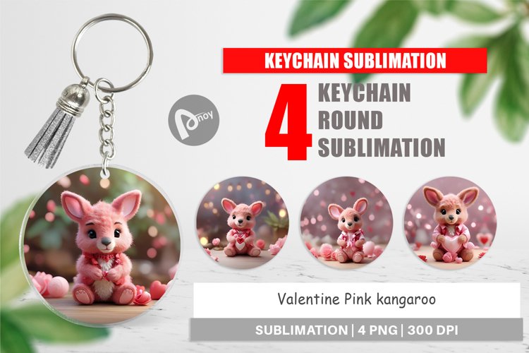 Keychain Valentine Kangaroo