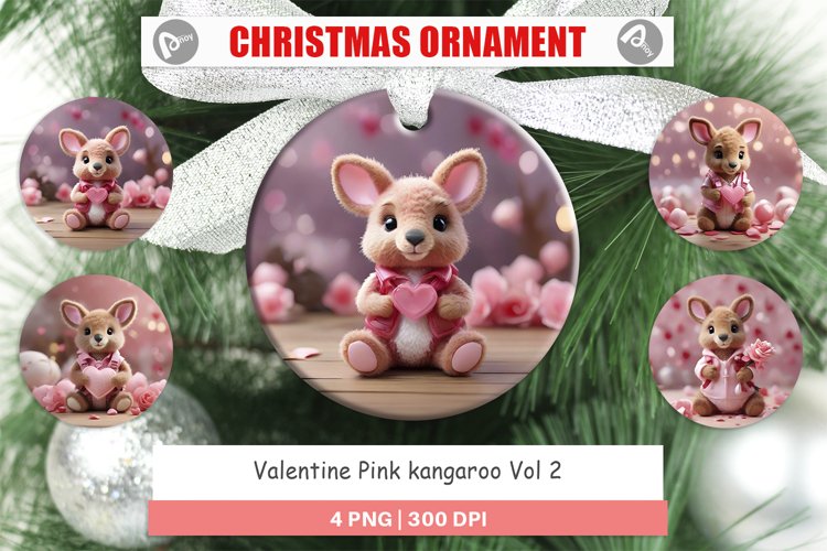 Christmas Ornaments Valentine Kangaroo